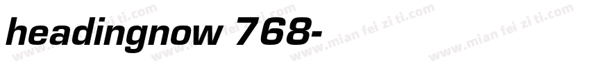 headingnow 768字体转换